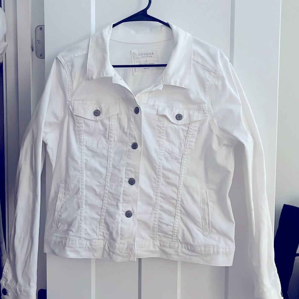 White denim jacket size L